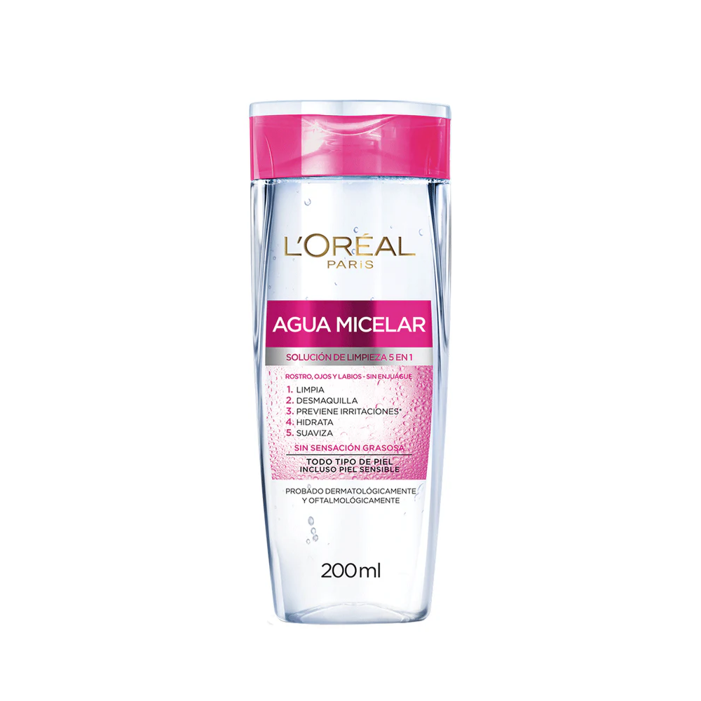 Loreal Agua Micelar 5 en 1 Hidra-Total 200 mL