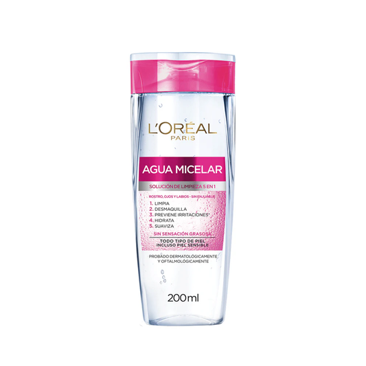 Loreal Agua Micelar 5 en 1 Hidra-Total 200 mL