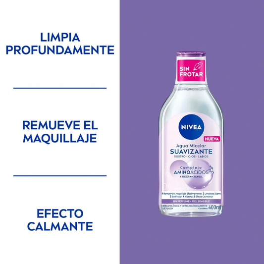 Nivea agua micelar suavizante para piel sensible 400ml