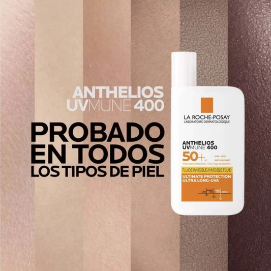 Protector solar Anthelios Uvmune400 Spf50+ Fluido Invisible 50 ml