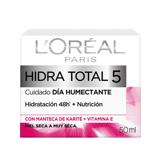 Loreal Crema Hidratante piel seca Hidra total 5