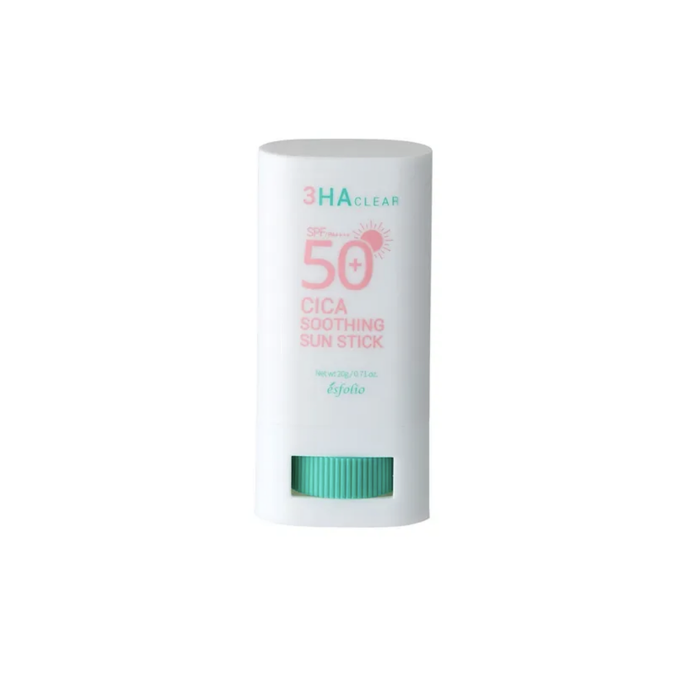Esfolio 3HA Clear Cica Soothing Protector solar en barra