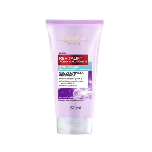 Gel Limpieza Loreal Revitalift Anti-brillo 150ml