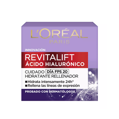 Loreal Crema Día Anti-Arrugas Revitalift Ácido Hialurónico 50mL