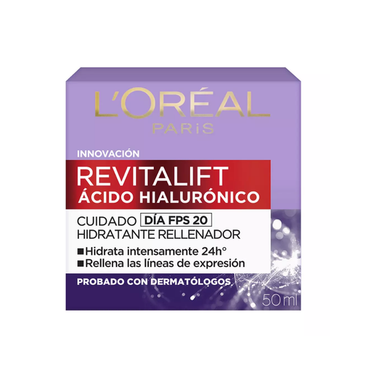 Loreal Crema Día Anti-Arrugas Revitalift Ácido Hialurónico 50mL