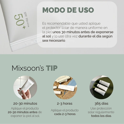 Mixsoon Centella Sun Cream 50ml - Protector solar fps50