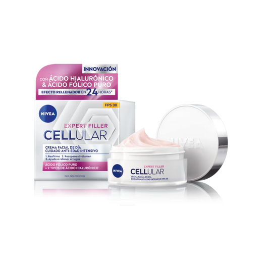 Nivea Crema facial Anti-Edad cellular expert filler día SPF30 49g