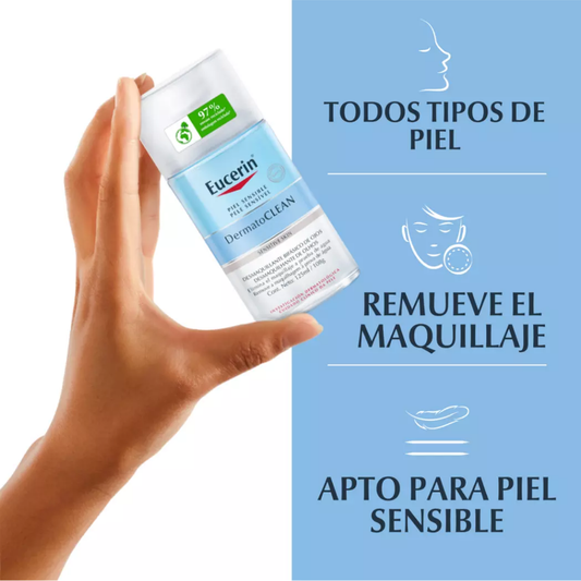 Eucerin Dermatoclean desmaquillante bifásico de ojos día/noche 125ml