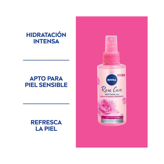Mist Nivea facial Rose Care refrescante 150ml