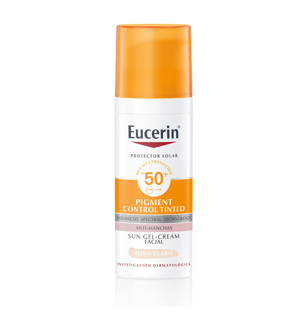 Eucerin Sun Pigment Control Tinted Facial Tono Claro Protector Solar Fps50+ 50Ml