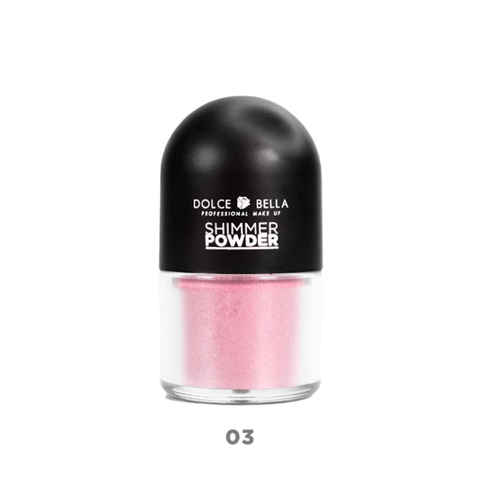 Polvo Brillante Dolce bella Shimmer para el Rostro y Cuerpo Tono 3
