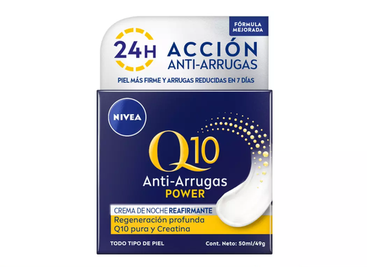 Crema Facial Antiarrugas Noche Q10 Power Nivea 50ml