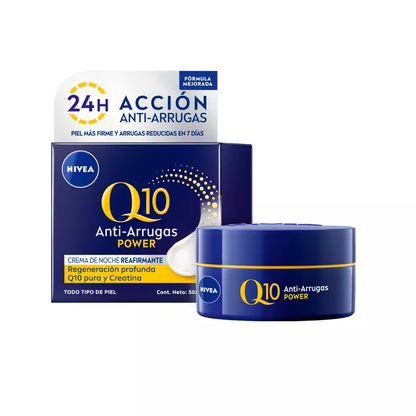 Crema Facial Antiarrugas Noche Q10 Power Nivea 50ml