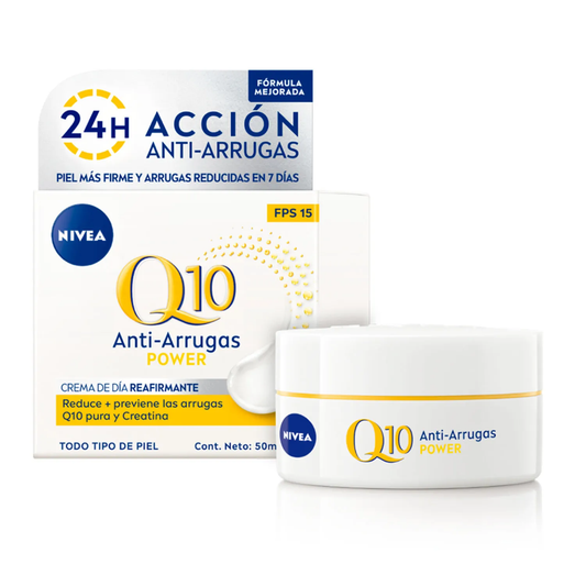 Crema Facial Antiarrugas Q10 Power Nivea Dia FPS15 50ml