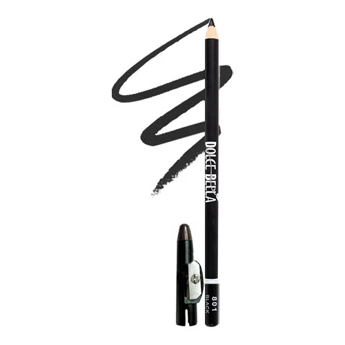 Lápiz delineador Dolce bella con sacapuntas Black “801”